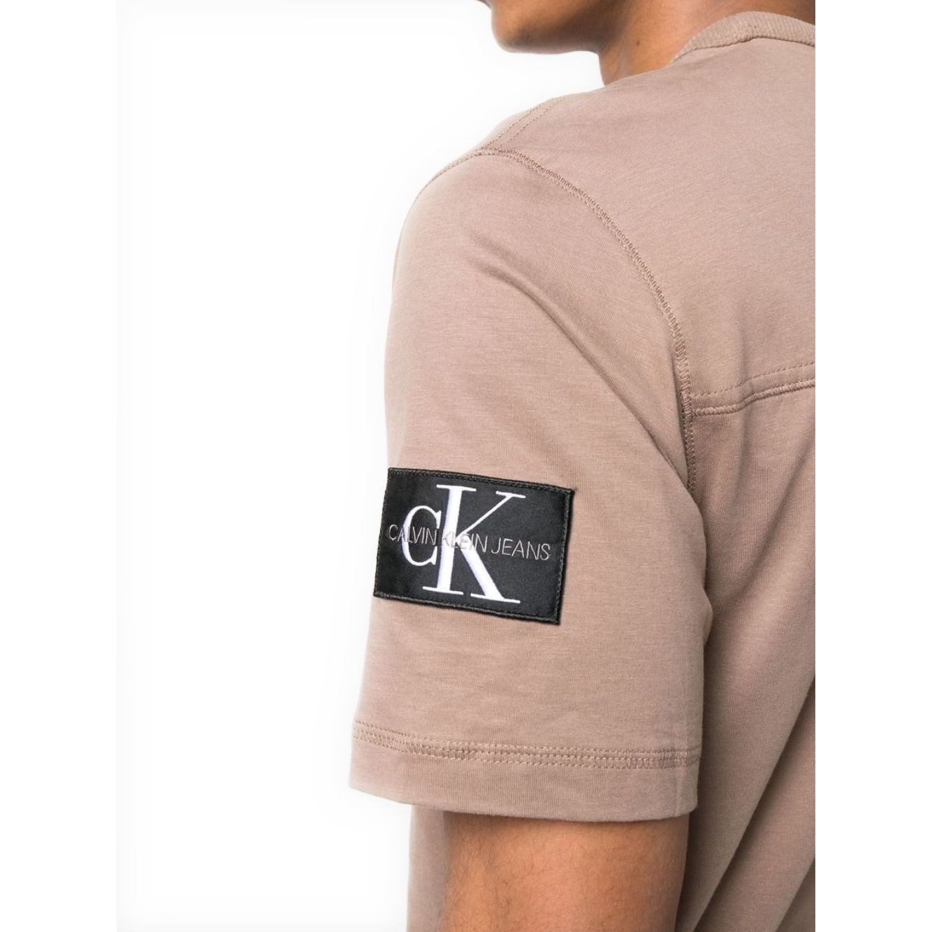 CALVIN KLEIN JEANS Marškinėliai trump. rankovėmis vyrams, Ruda, Monologo t-shirt 3