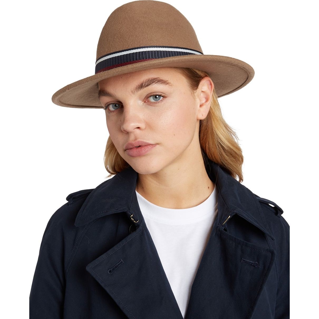 TOMMY HILFIGER Kepurė moterims, Ruda, Feminine fedora cap 4
