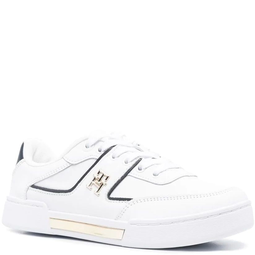 TOMMY HILFIGER Sportiniai bateliai moterims, Balta, TH PREP COURT SNEAKER 1