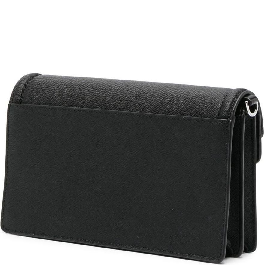 MICHAEL KORS Rankinė per petį moterims, Juoda, LG double flap crossbody 2