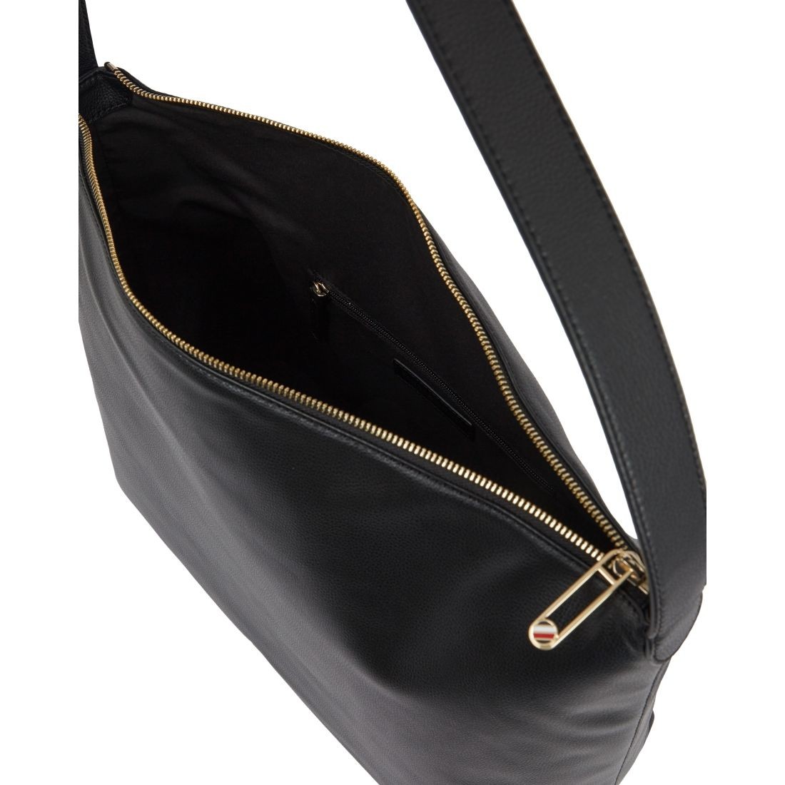 TOMMY HILFIGER Rankinė per petį moterims, Juoda, Casual hobo bag 3