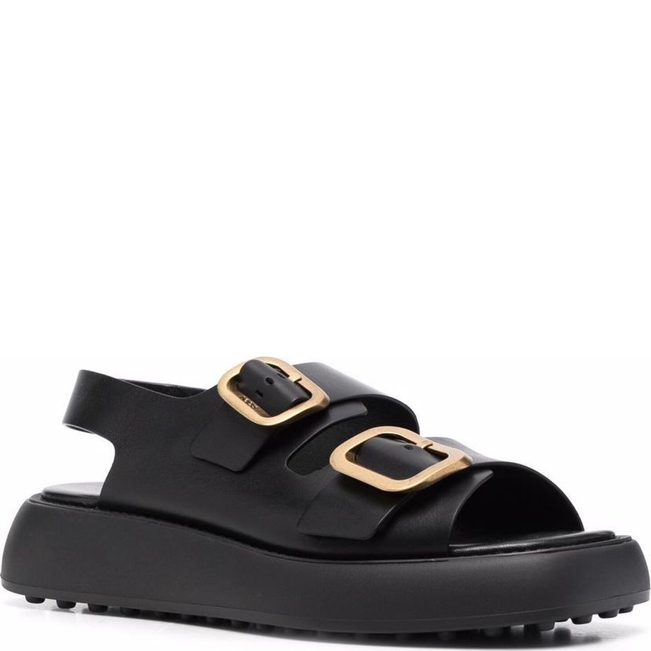 TODS Basutės moterims, Juoda, Gomma sandals 1