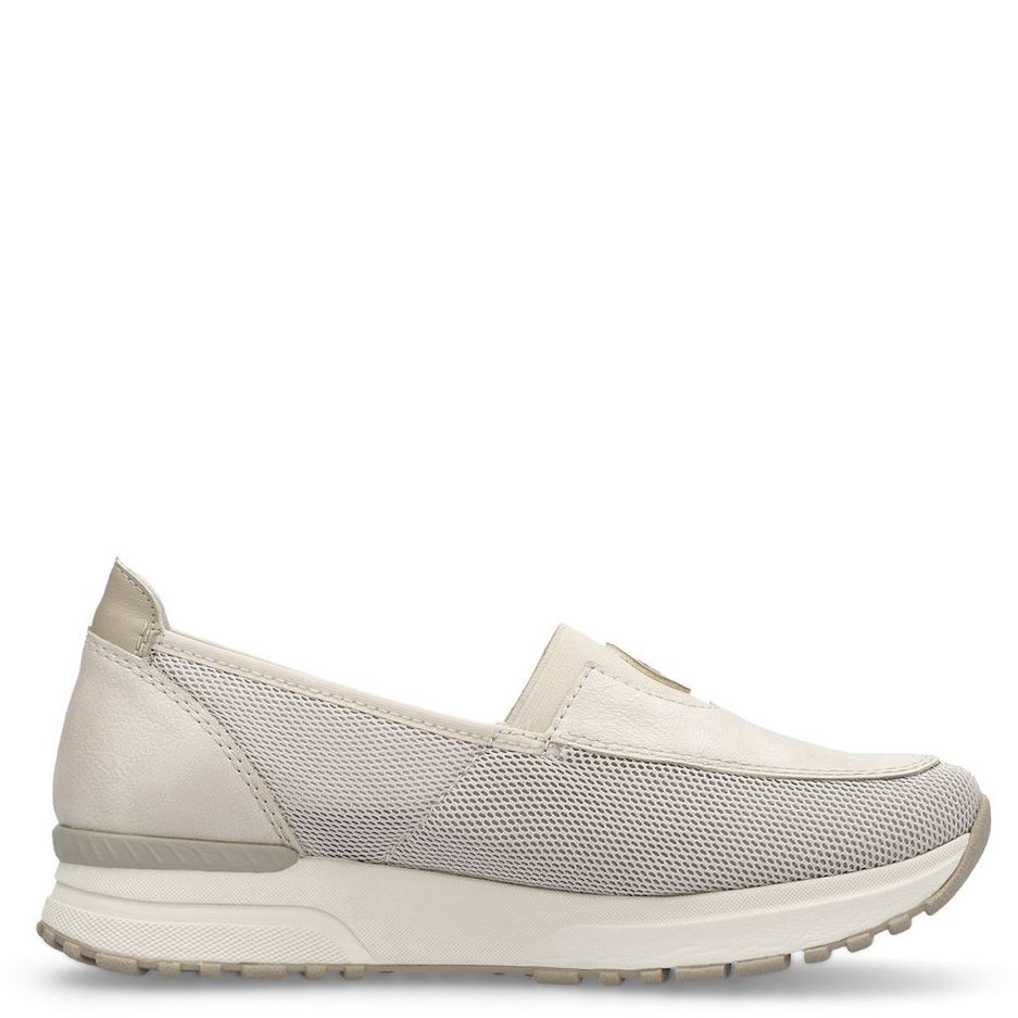 RIEKER Laisvalaikio bateliai moterims, Smėlio, LEISURE 7