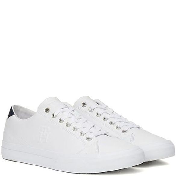 TOMMY HILFIGER Laisvalaikio bateliai vyrams, Balta, Vulc street low leisure 1