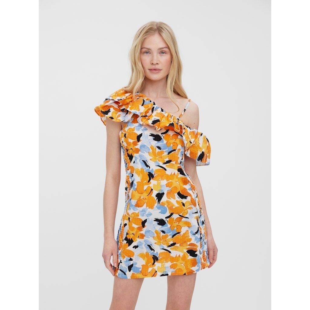 VERO MODA Mini suknelė moterims, Balta, VMNALA O/S SHORT DRES 3