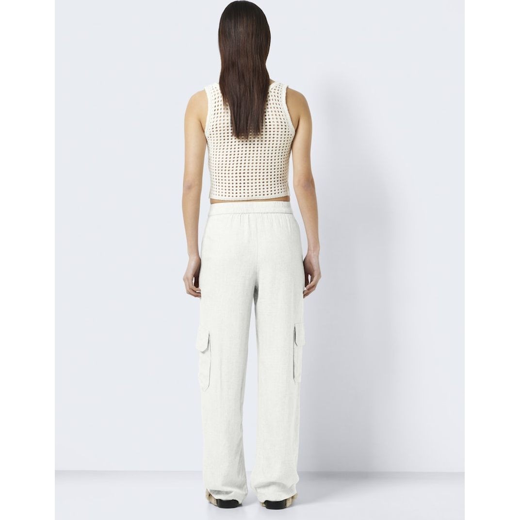 NOISY MAY Kelnės moterims, Balta, Nmleilani pants 2