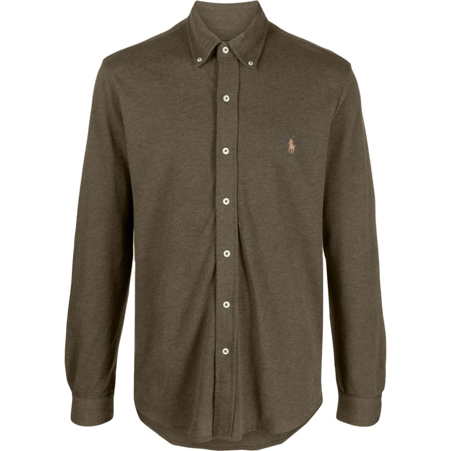 POLO RALPH LAUREN Marškiniai ilgomis rankovėmis vyrams, Ruda, Long sleeve shirt