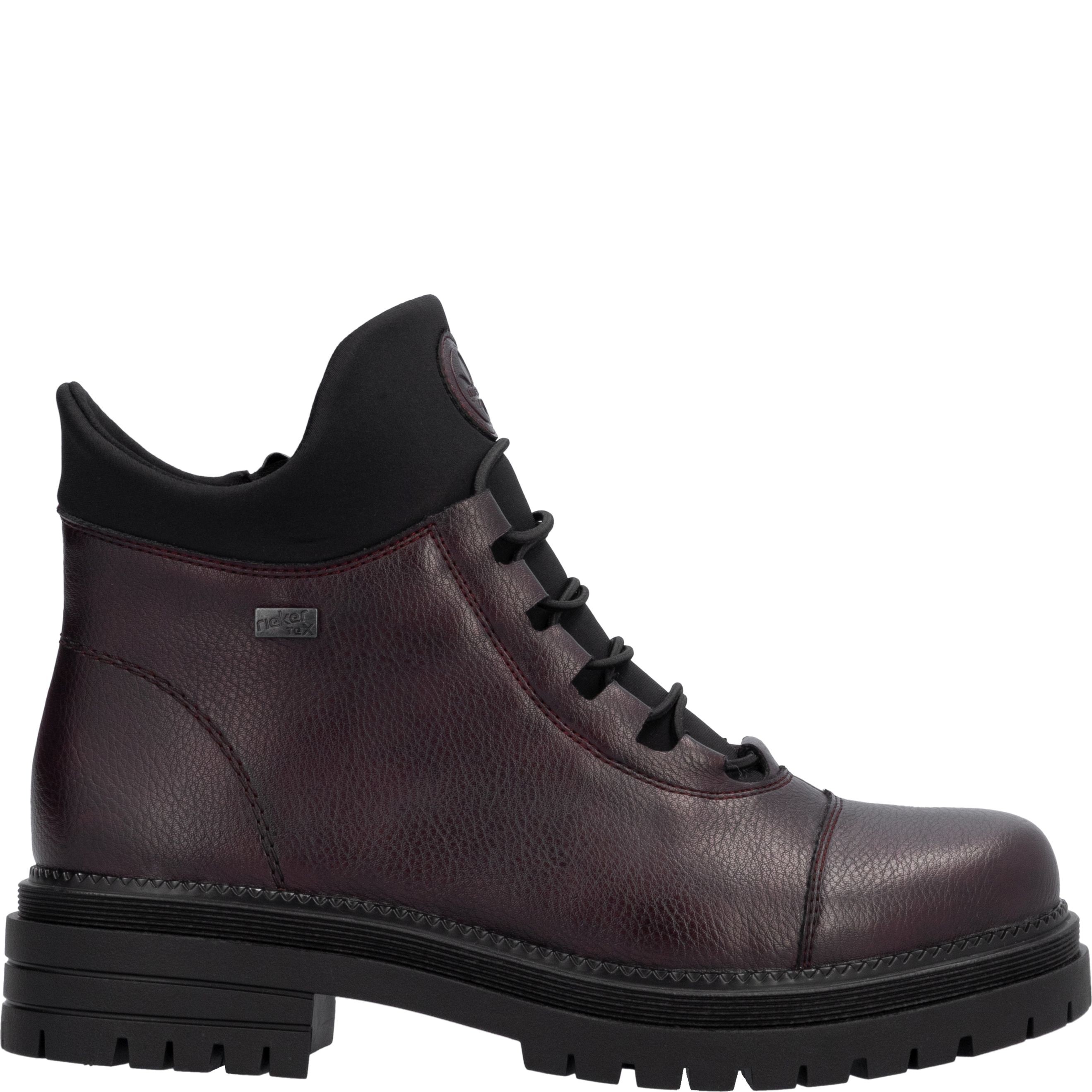 RIEKER Aulinukai moterims, Raudona, Ladies mid height boots 3