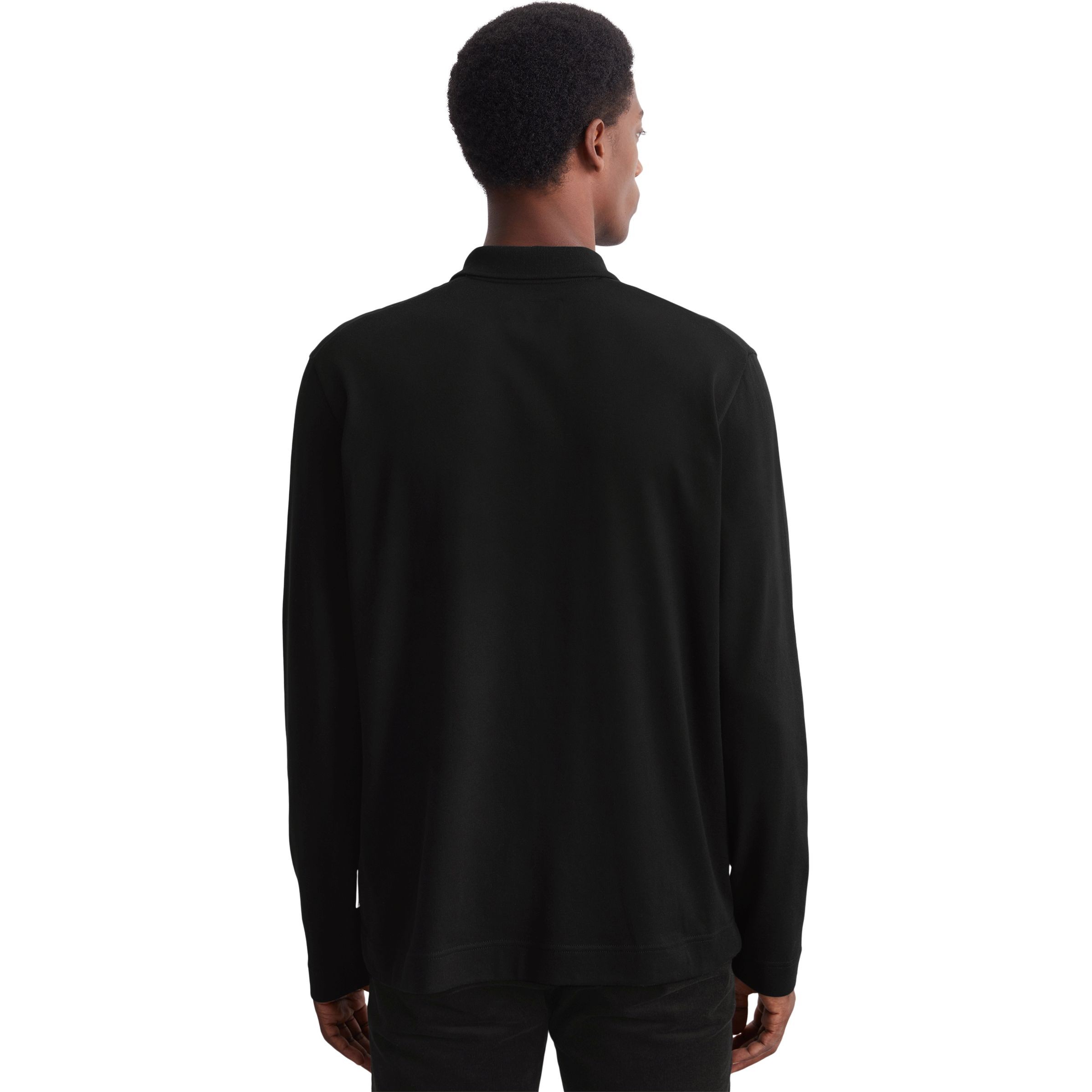 MARC O'POLO Polo marškiniai ilgos rank. vyrams, Juoda, Polo long 429214455070 3