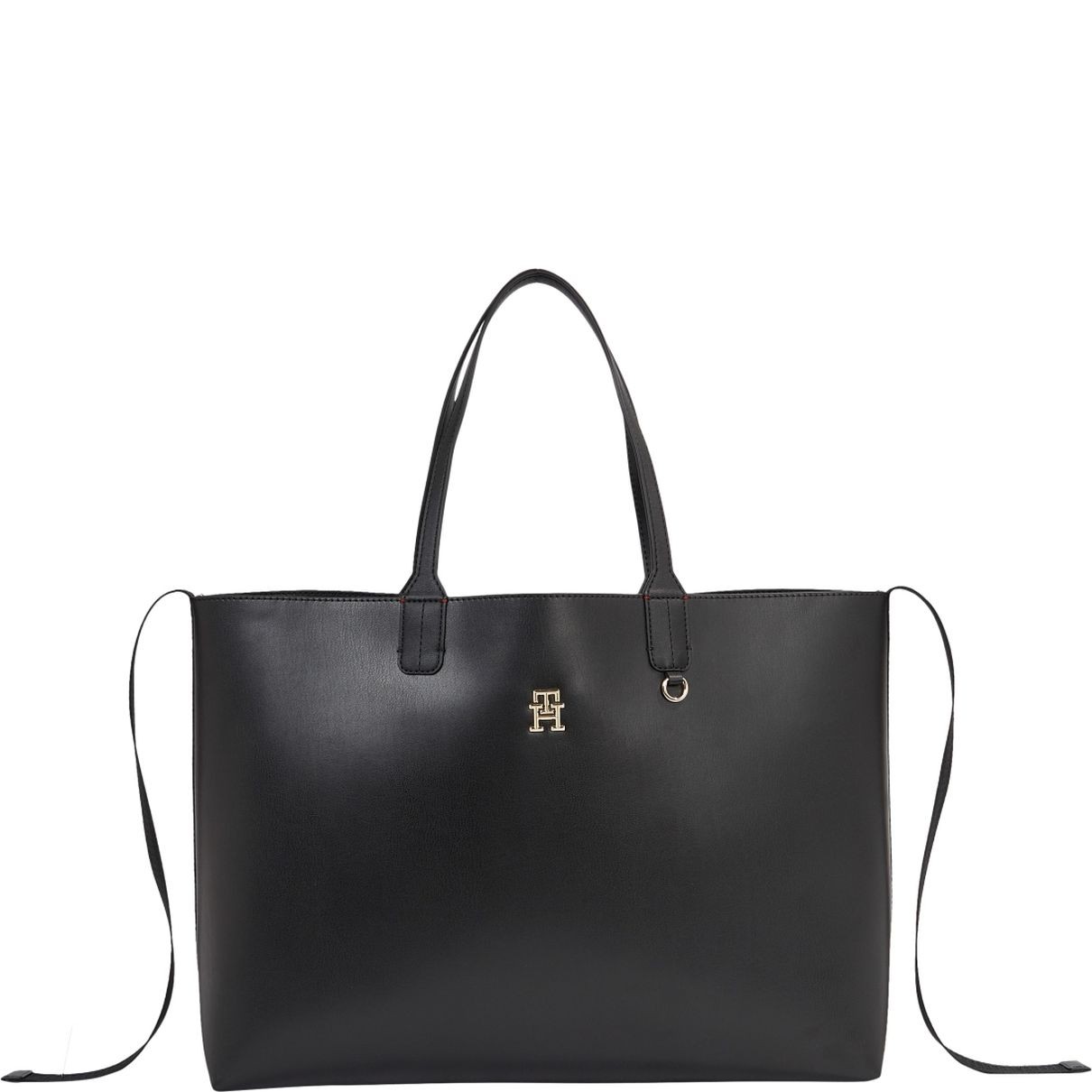 TOMMY HILFIGER Pirkinių krepšys moterims, Juoda, Iconic tote 5