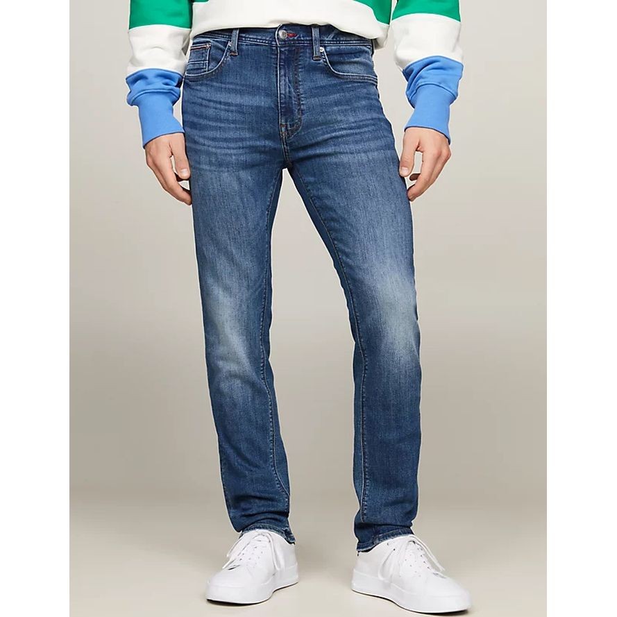TOMMY HILFIGER Tiesūs džinsai vyrams, Mėlyna, Denton th str diego 2