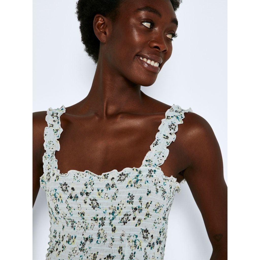 NOISY MAY Mini suknelė moterims, Mėlyna, NMLEA SMOCK STRAP SHO 3