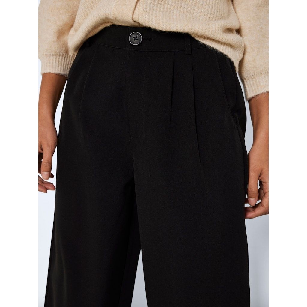 NOISY MAY Kelnės moterims, Juoda, NMSELLINA HW SLOUCHY 7