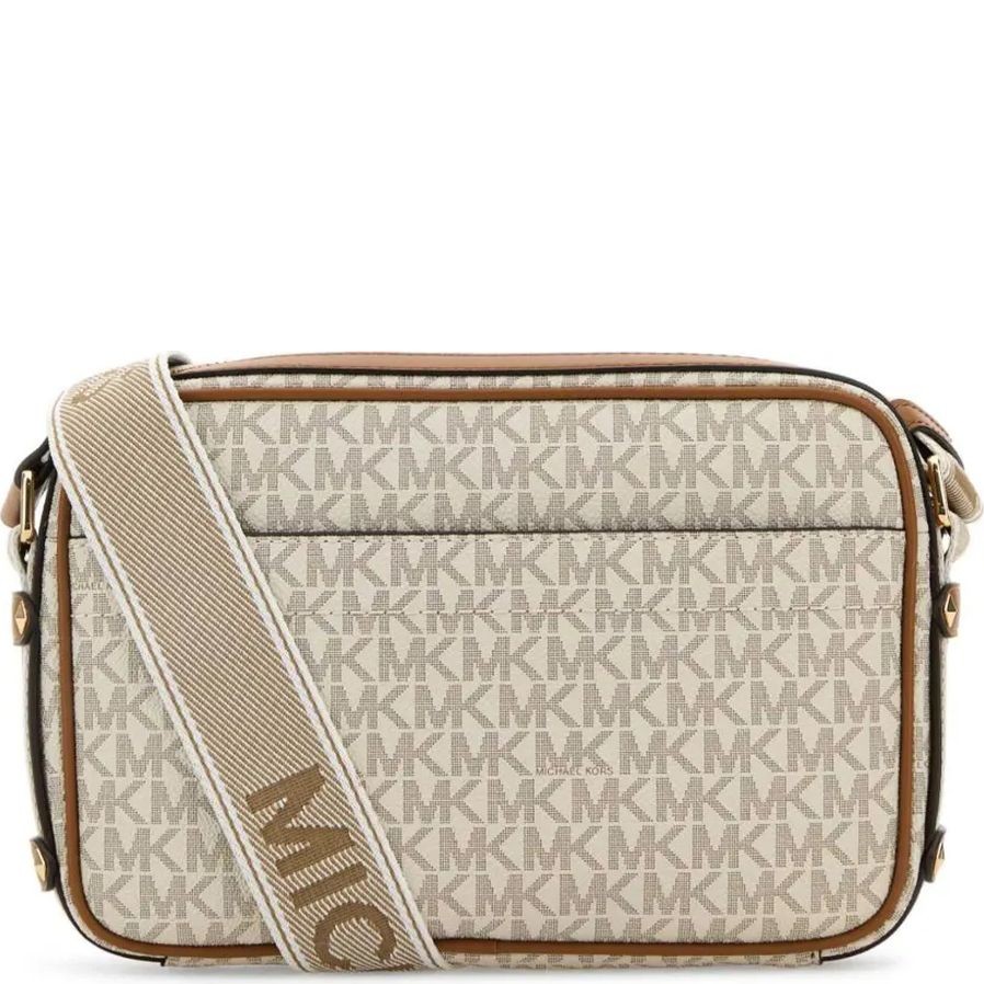 MICHAEL KORS Rankinė per petį moterims, Smėlio, Monogram crossbody bag 2