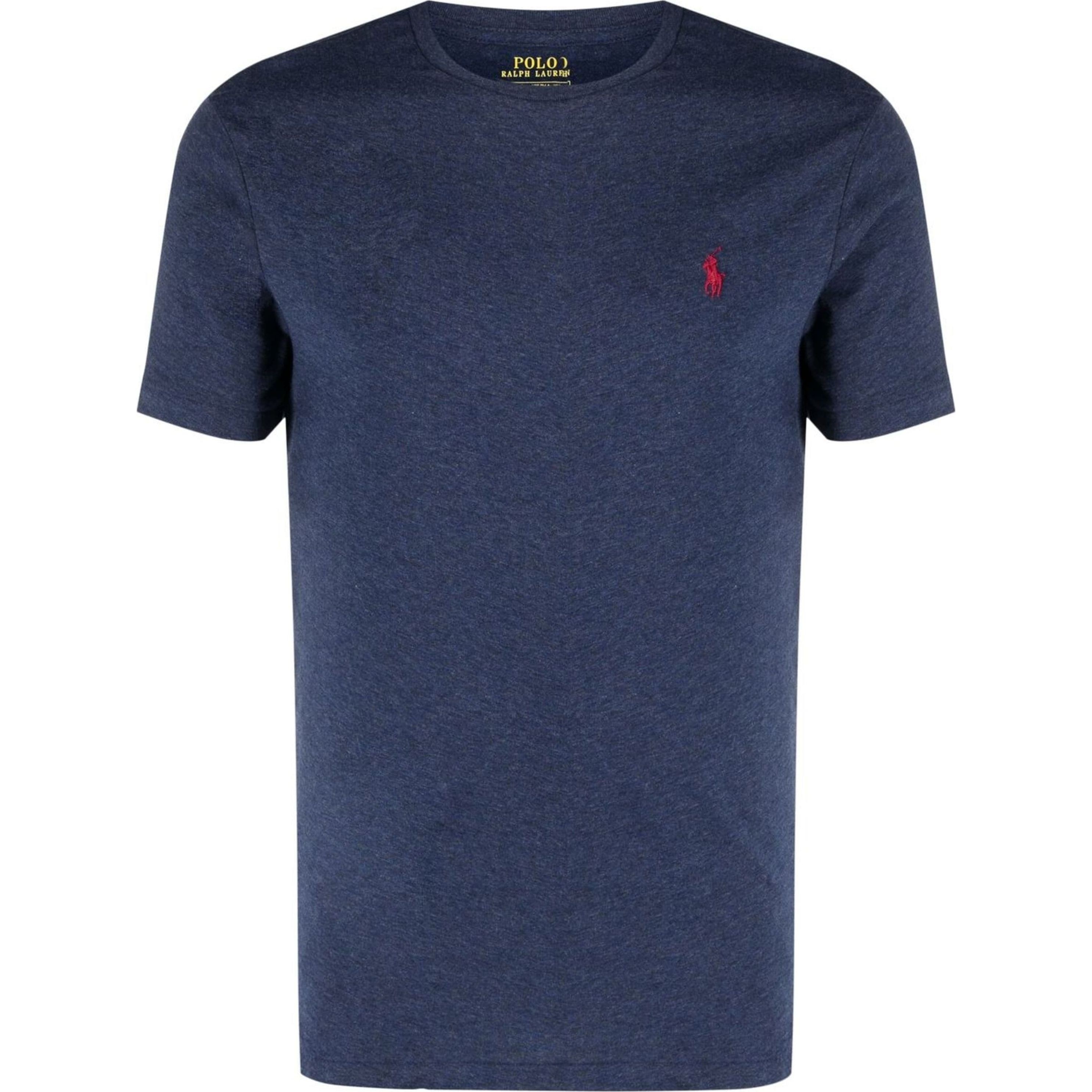 POLO RALPH LAUREN Marškinėliai trump. rankovėmis vyrams, Mėlyna, Slim jersey crewneck t-shirt