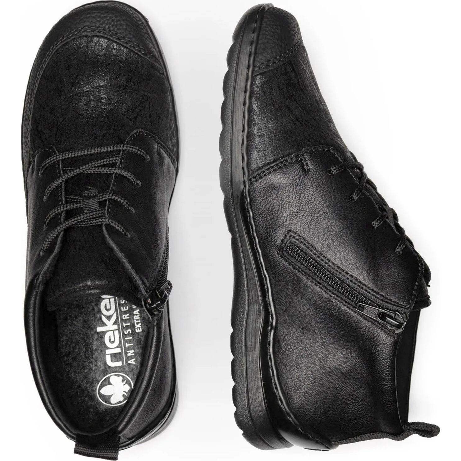 RIEKER Laisvalaikio bateliai moterims, Juoda, Ladies short boots 6