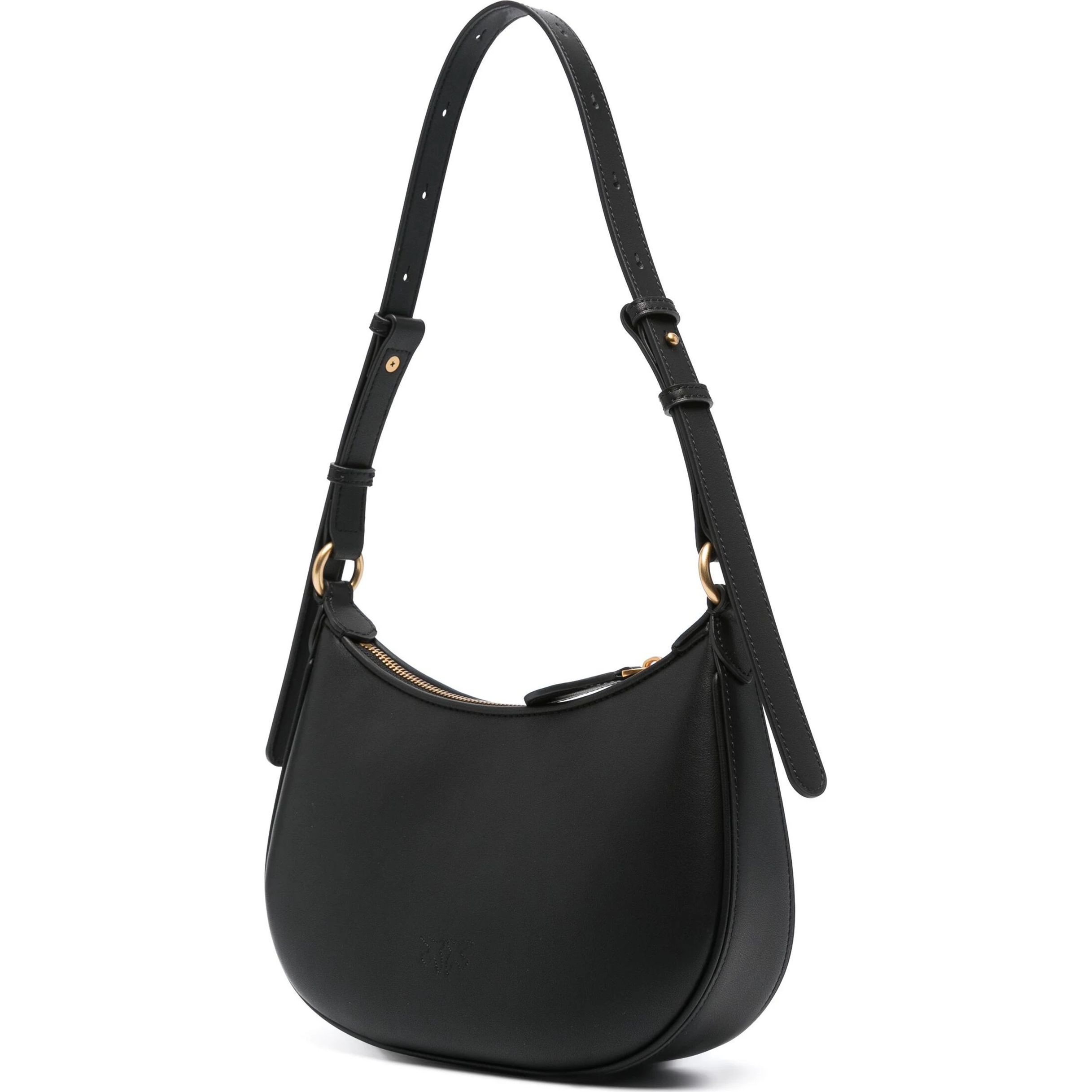 PINKO Rankinė per petį moterims, Juoda, Love birds shoulder bag 2