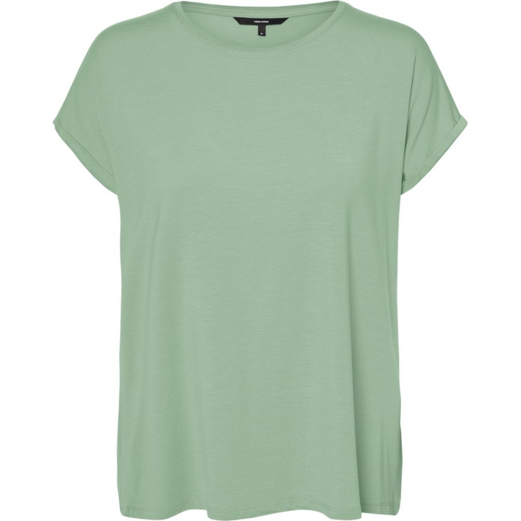 VERO MODA Marškinėliai moterims, Žalia, Ava plain top 1