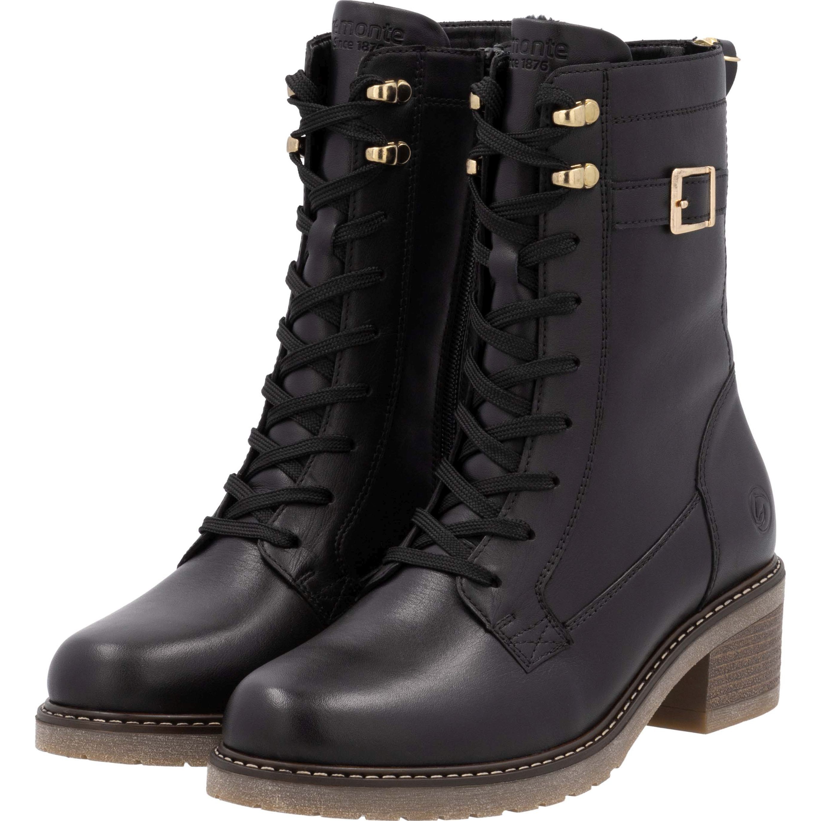 REMONTE Aulinukai moterims, Juoda, Ladies mid height boots 10