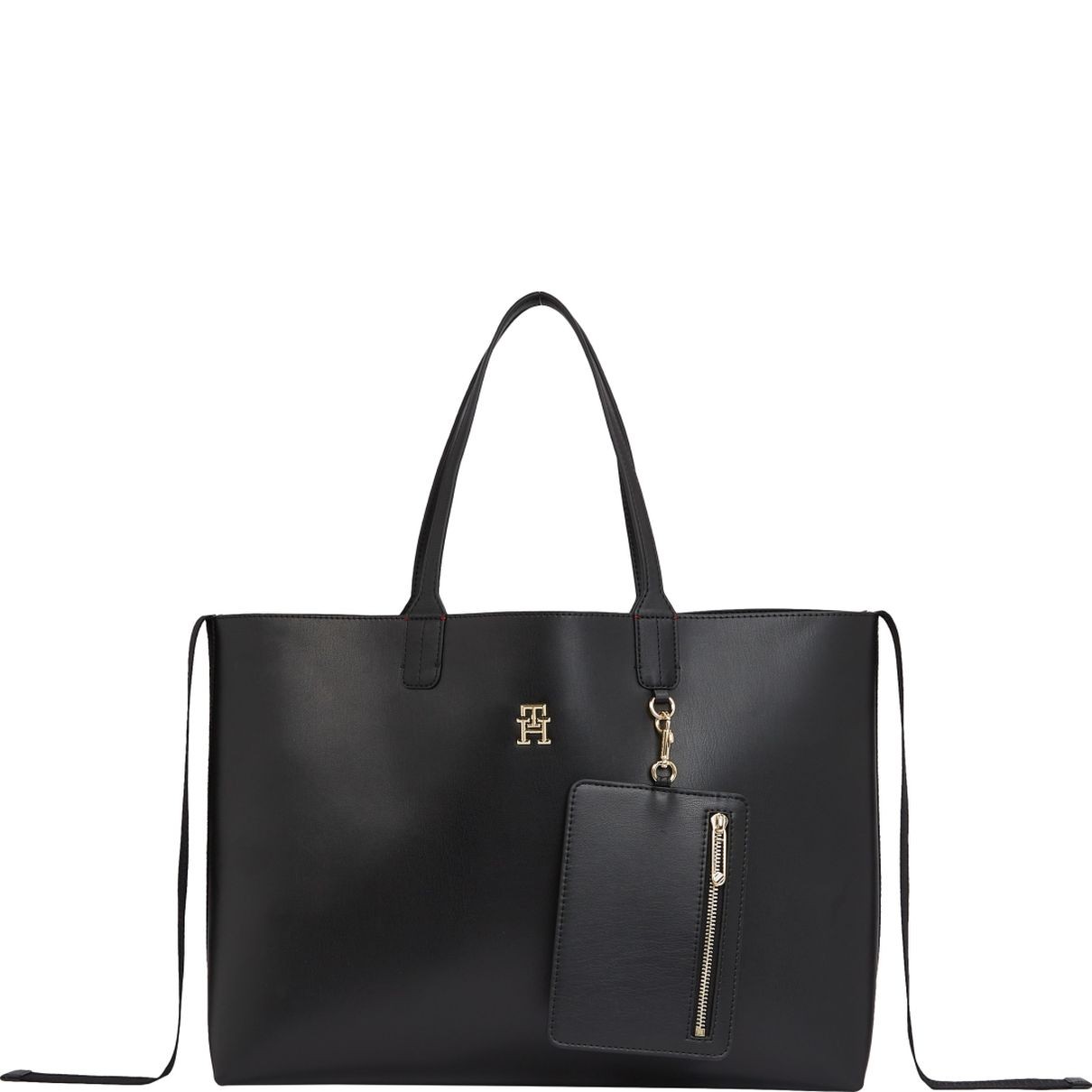 TOMMY HILFIGER Pirkinių krepšys moterims, Juoda, Iconic tote 1