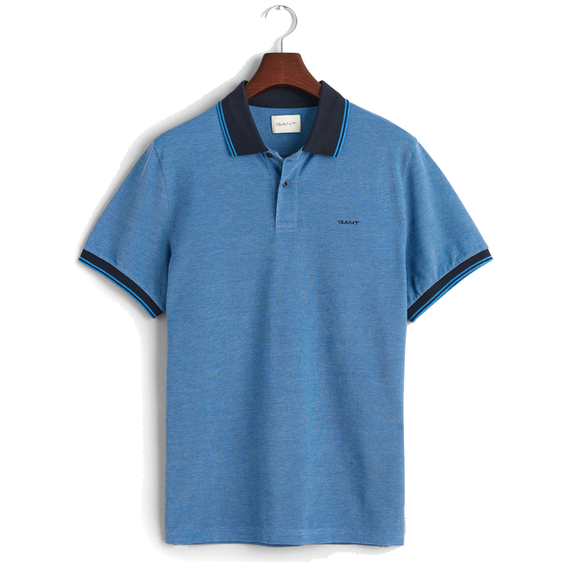 GANT Marškinėliai vyrams, Mėlyna, 4-COL OXFORD 1