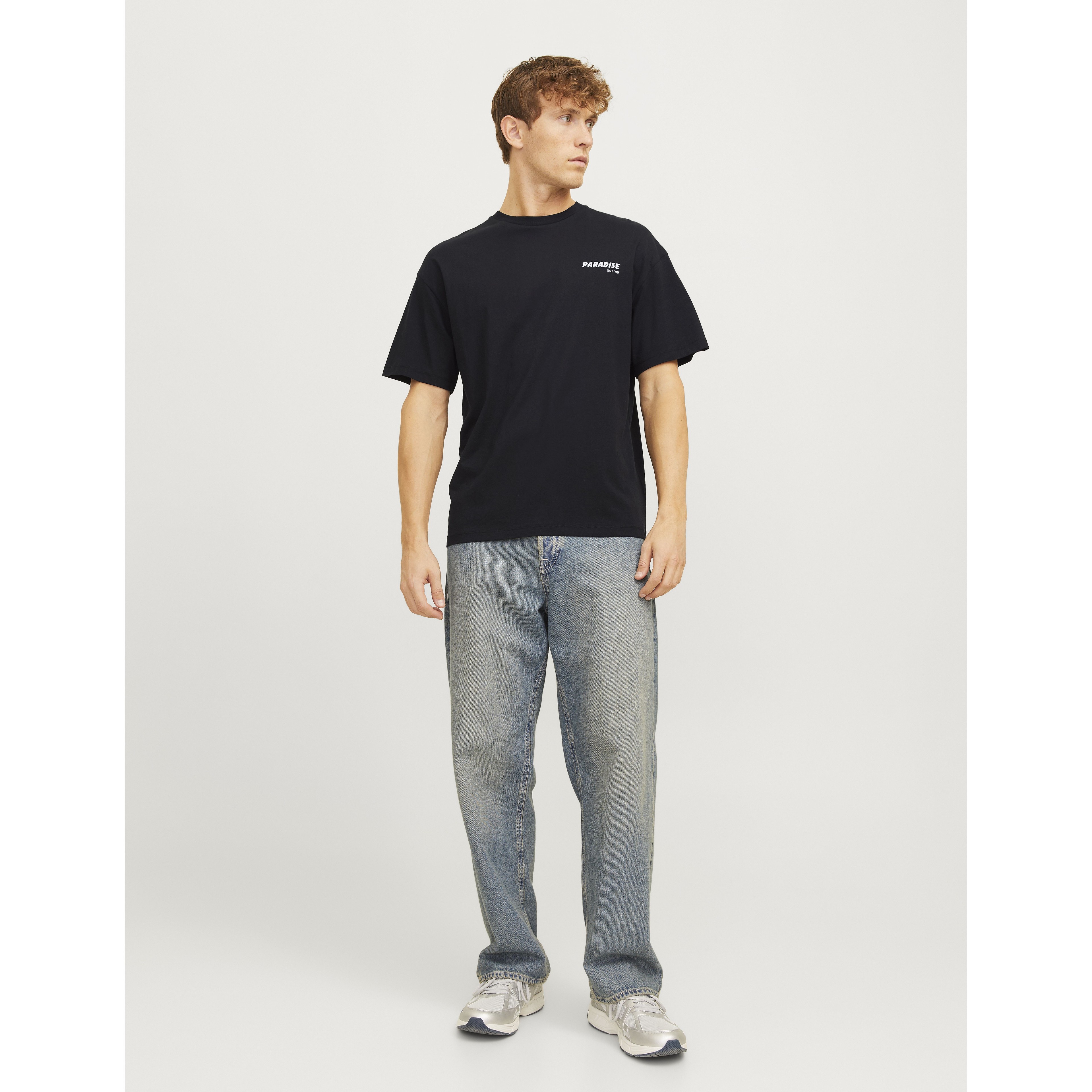 JACK & JONES Marškinėliai vyrams, Juoda, Charge printed tee 5