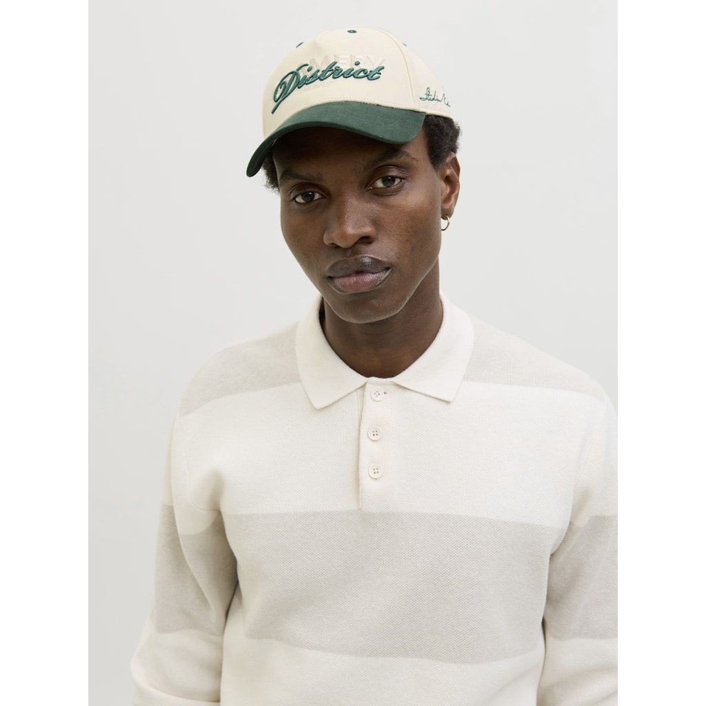 JACK & JONES Kepurė vyrams, Žalia, Base district cap 4