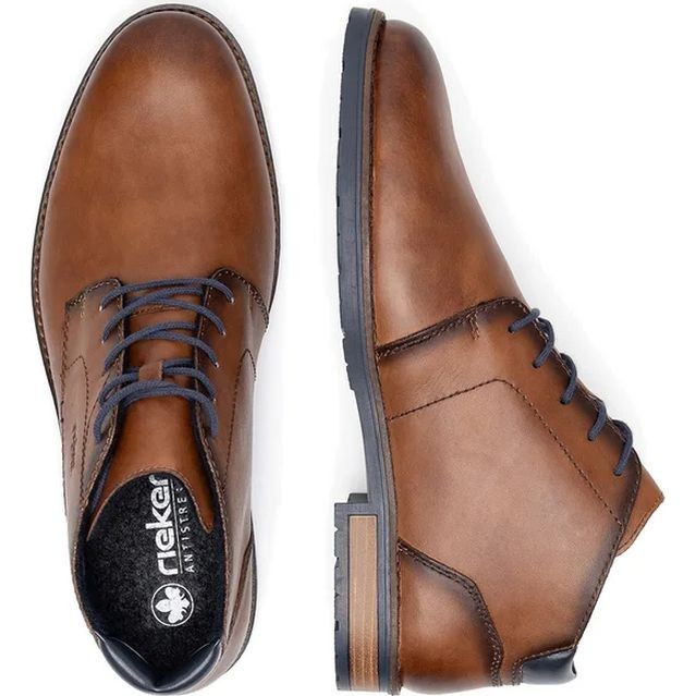 RIEKER Aulinukai vyrams, Ruda, Mens short boots 5