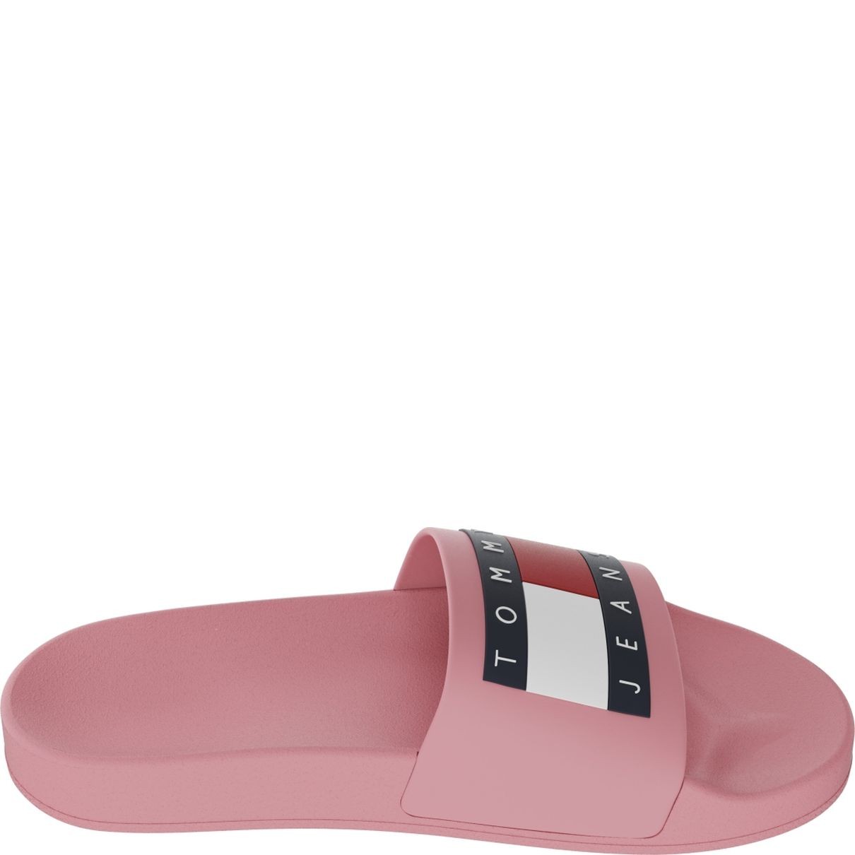 TOMMY JEANS Guminės šlepetės moterims, Rožinė, Flag pool slides 5