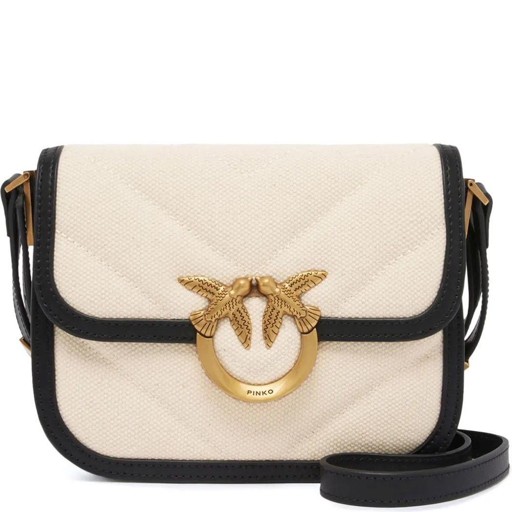 PINKO Rankinė per petį moterims, Smėlio, Love should bag 1