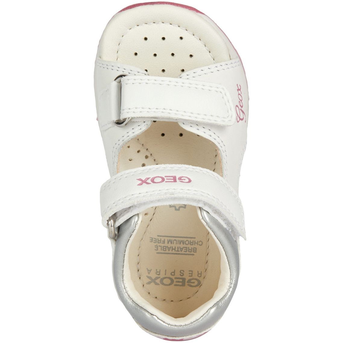 GEOX Basutės mergaitėms, Balta, SANDALS TAPUZ 5