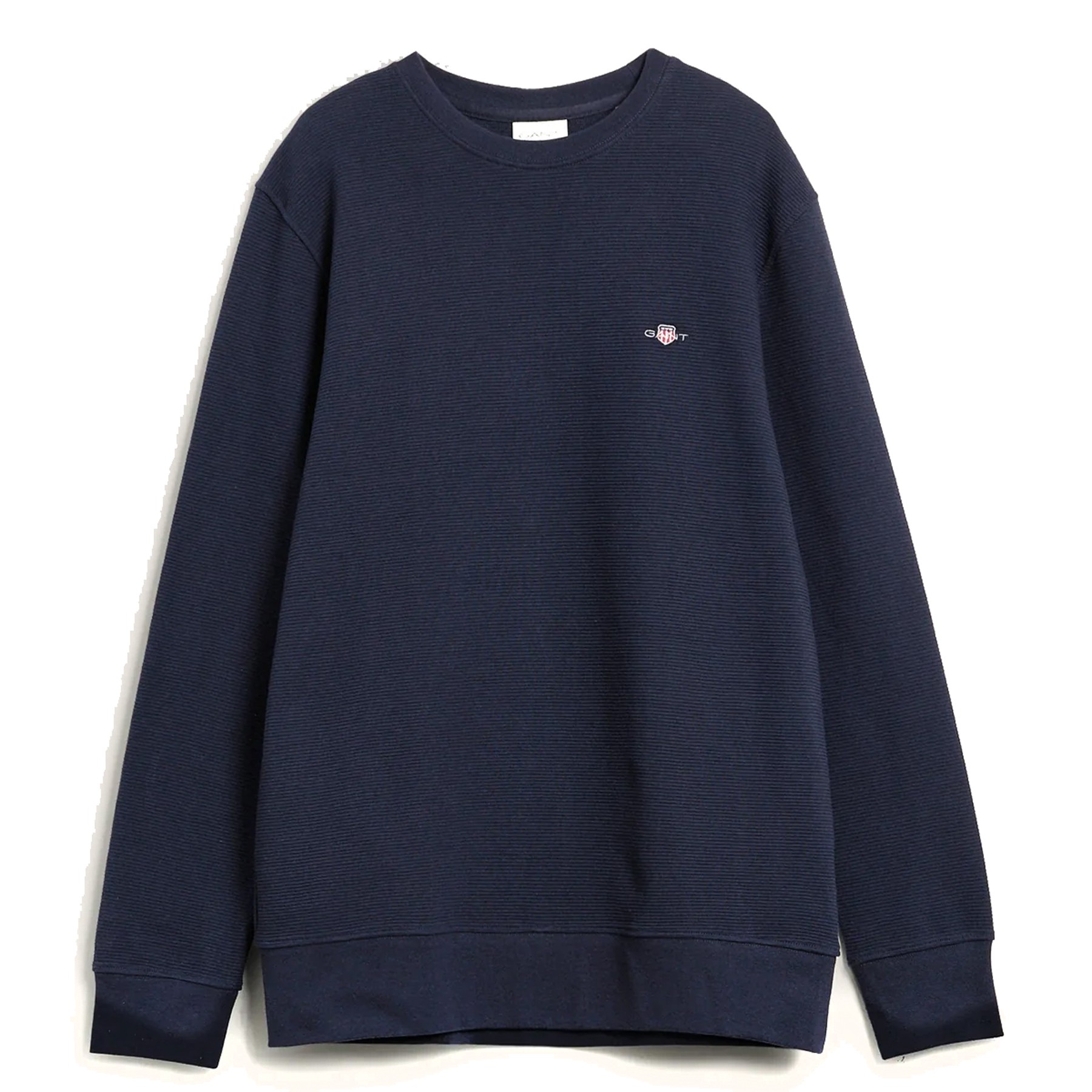 GANT Sportinis nertinis vyrams, Mėlyna, Texture C-neck sweat