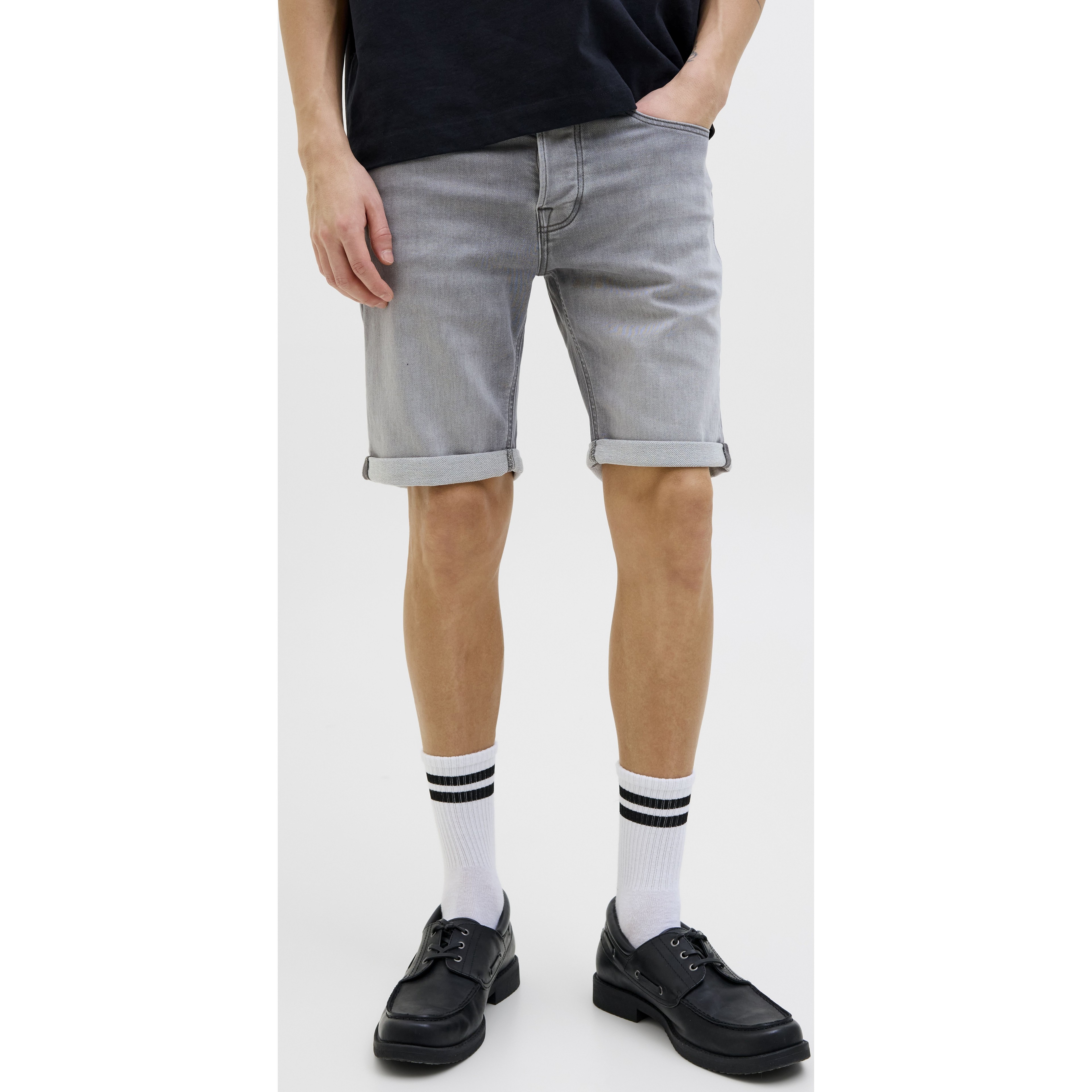 JACK & JONES Šortai vyrams, Gray, Rick shorts 3