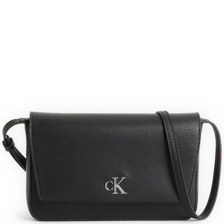 CALVIN KLEIN JEANS Rankinė per petį moterims, Juoda, Minimal monogram wallet strap 1