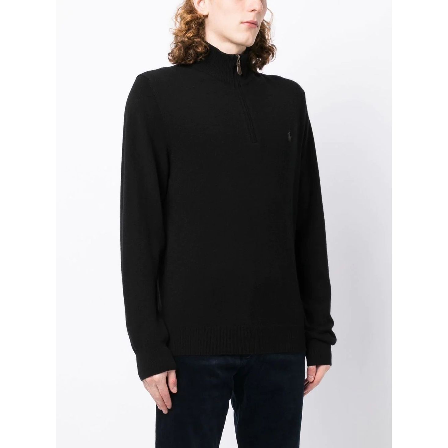 POLO RALPH LAUREN Sportinis nertinis vyrams, Juoda, Long sleeve full zip sweter 3