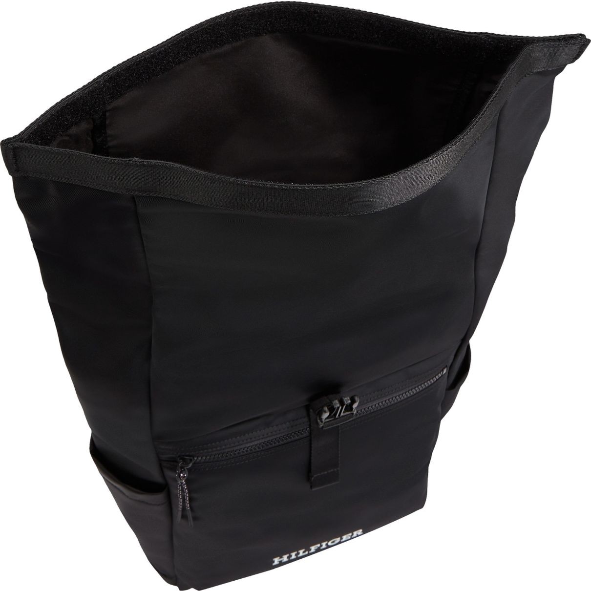 TOMMY HILFIGER Kuprinė vyrams, Juoda, Monotype rolltop backpack 4