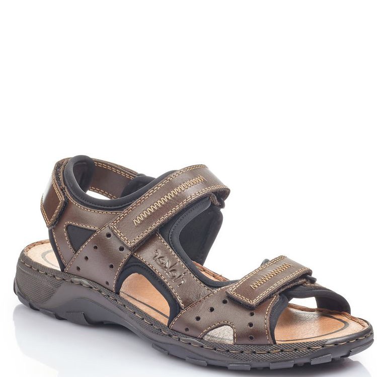 RIEKER Basutės vyrams, Ruda, SANDALS 1