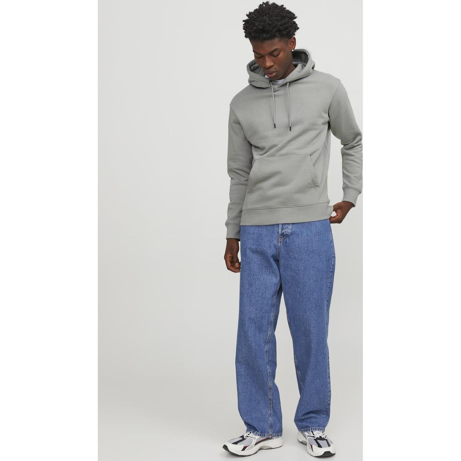 JACK & JONES Sportinis nertinis vyrams, Pilka, Jjestar sweatshirt 4