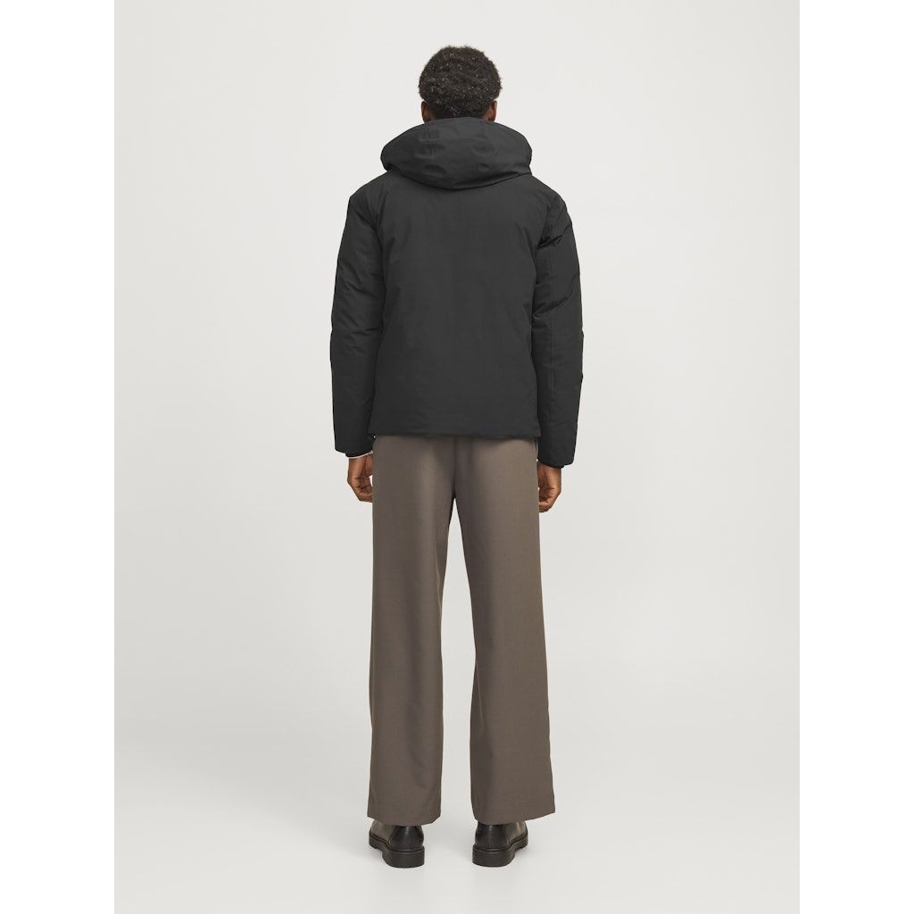 JACK & JONES Pūkinė striukė vyrams, Juoda, Wave jacket 4