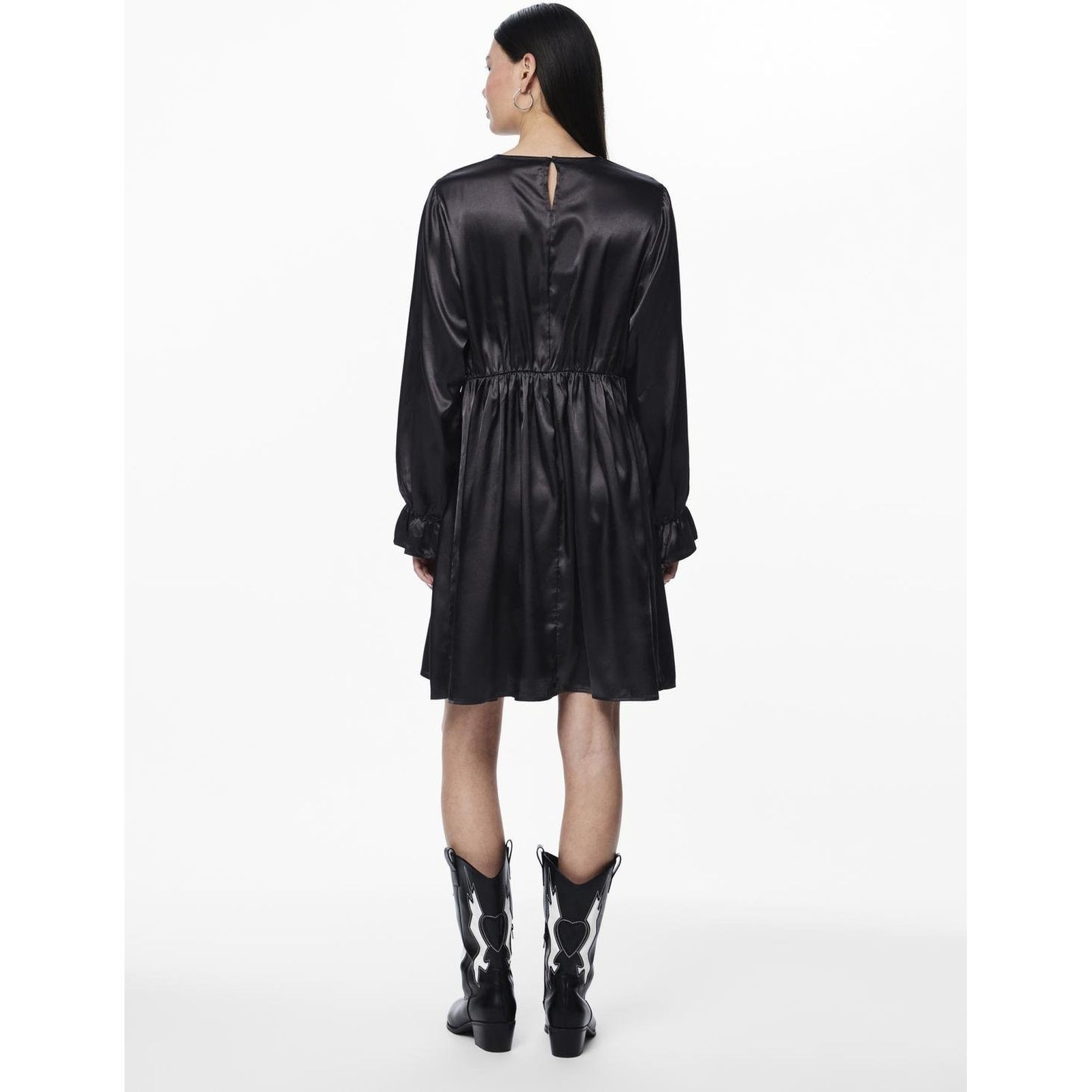 PIECES Mini suknelė moterims, Juoda, PCSLORE LS O-NEC 5