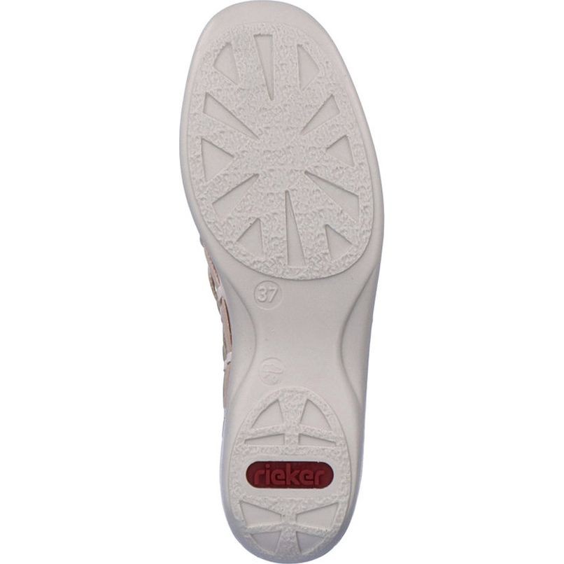 RIEKER Basutės moterims, Smėlio, SANDALS 9