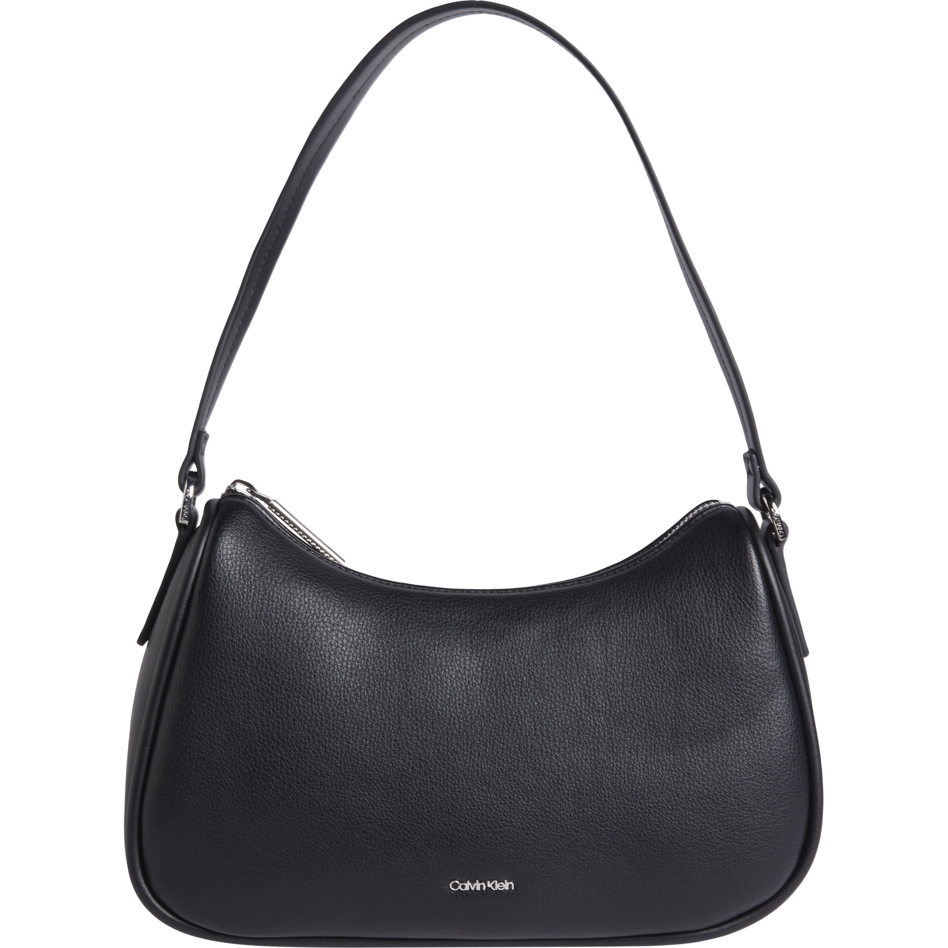 CALVIN KLEIN Rankinė per petį moterims, Juoda, Refine shoulder bag 1