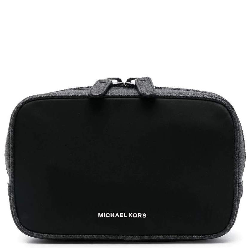 MICHAEL KORS Kosmetinė vyrams, Juoda, Brooklyn nylon zip pouch 1