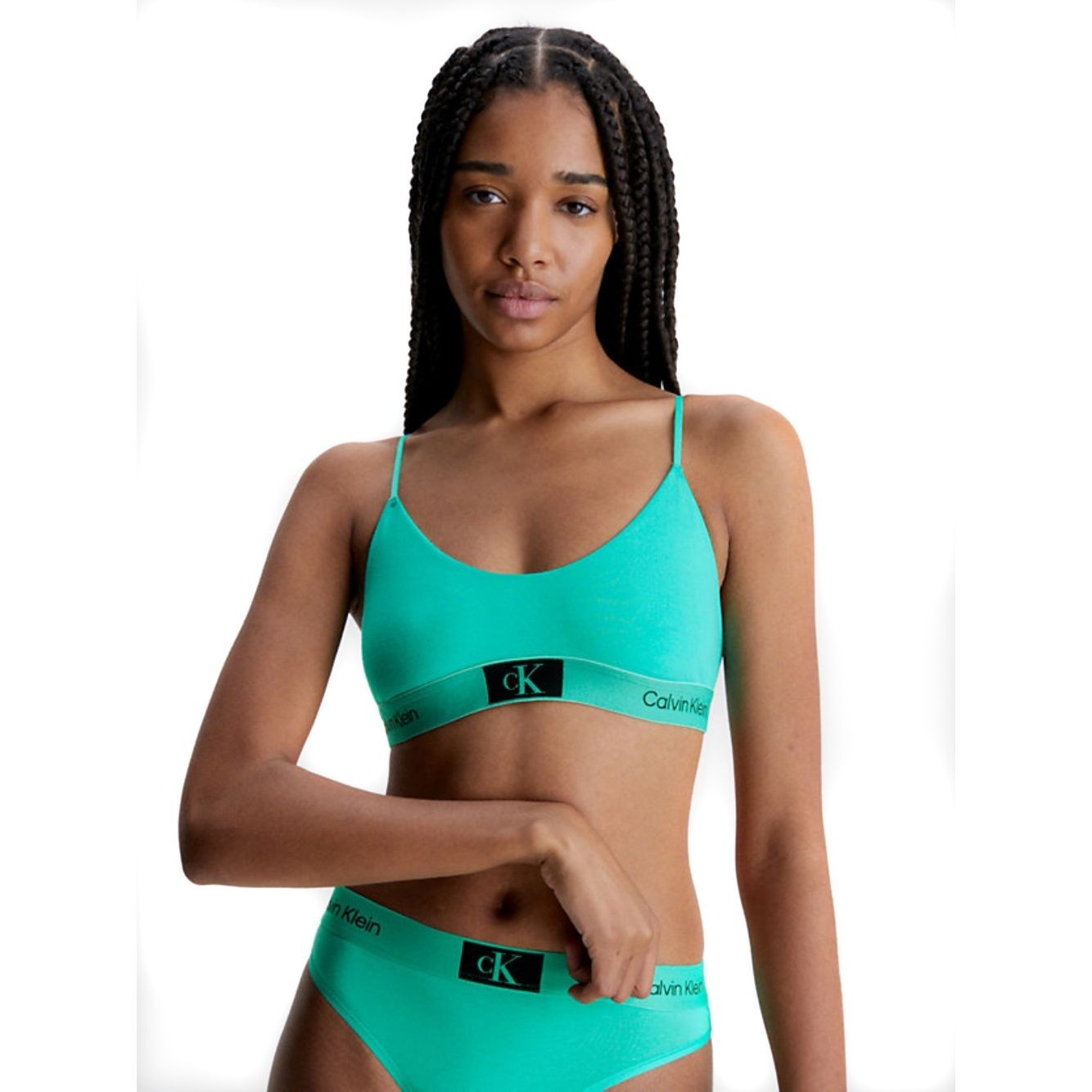 CALVIN KLEIN UW Liemenėlė moterims, Mėlyna, Unlined bralette 2