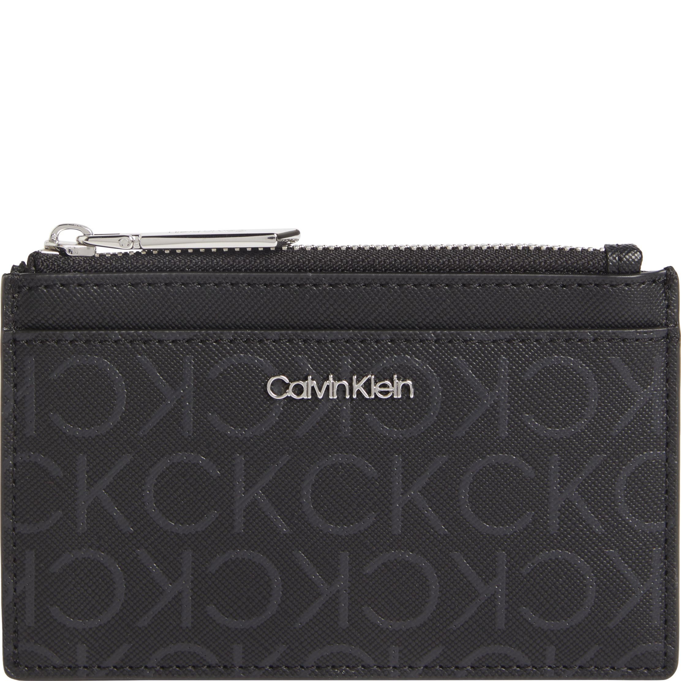 CALVIN KLEIN Piniginė moterims, Juoda, Must cardholder 1