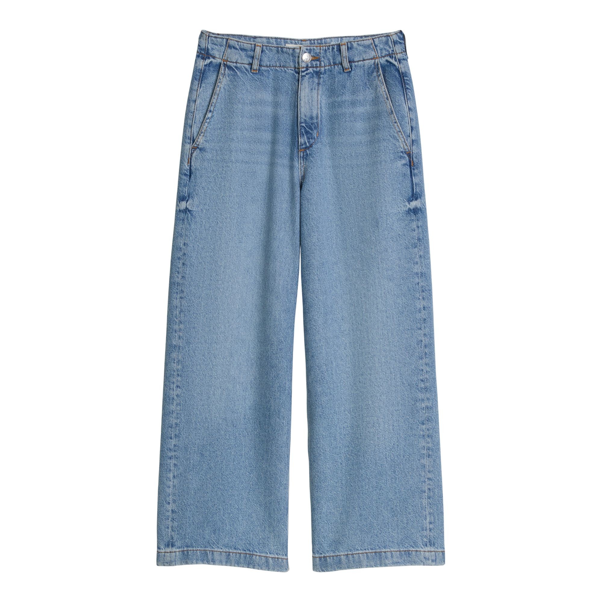 MARC O'POLO Platūs džinsai moterims, Mėlyna, 5000013175 Wide leg