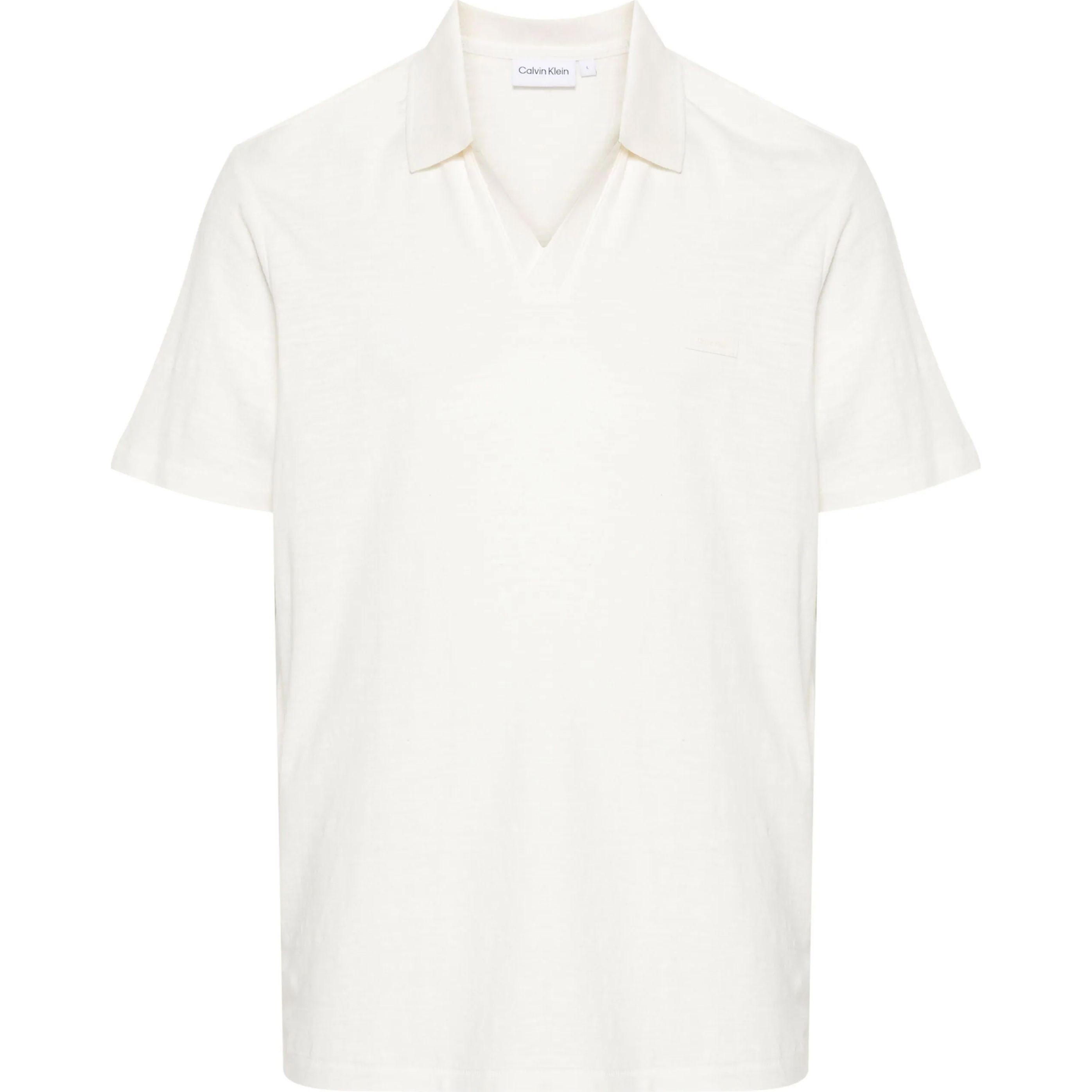 CALVIN KLEIN Polo marškiniai trumpos rank. vyrams, Balta, S/s polo 1
