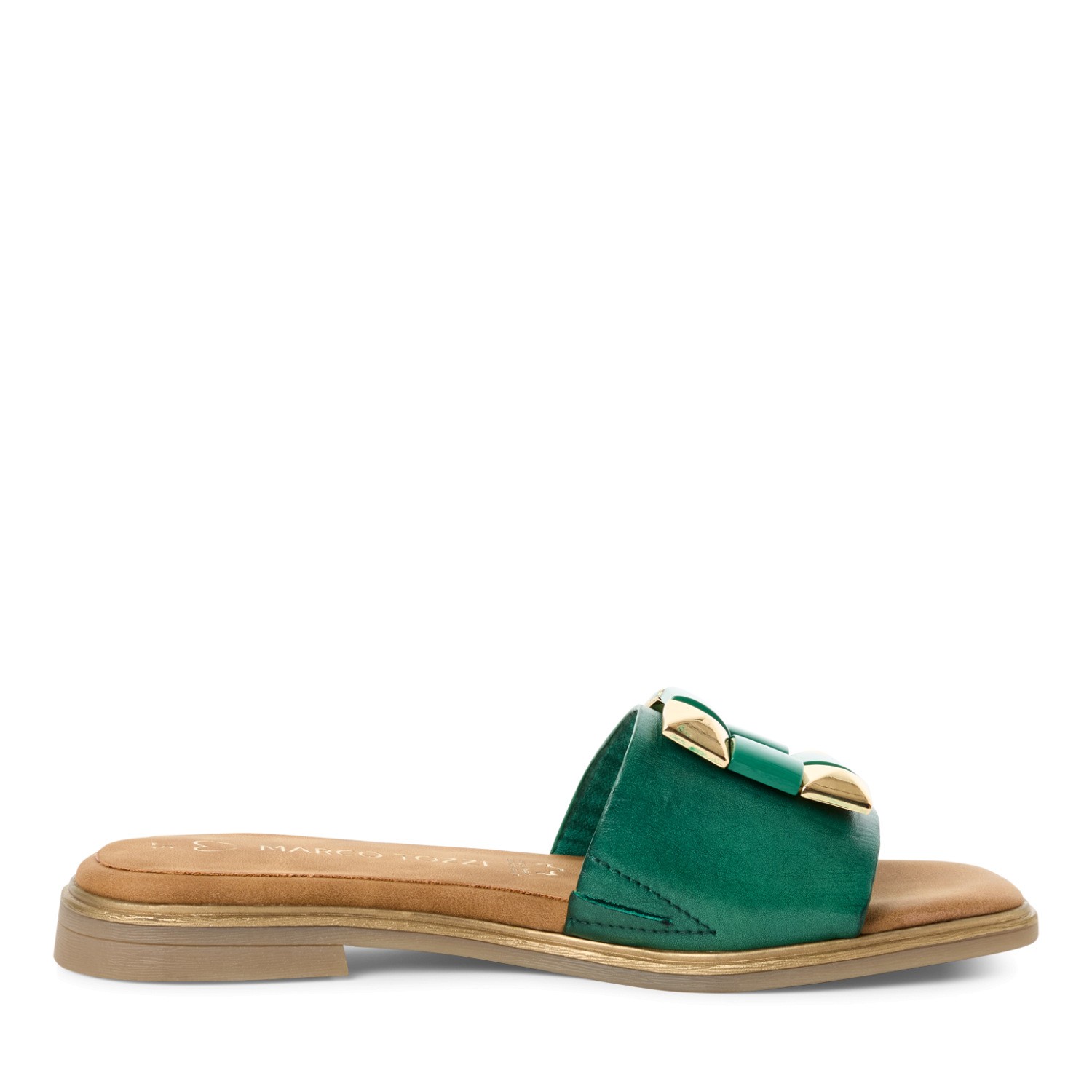 MARCO TOZZI Šlepetės moterims, Žalia, Slippers 3