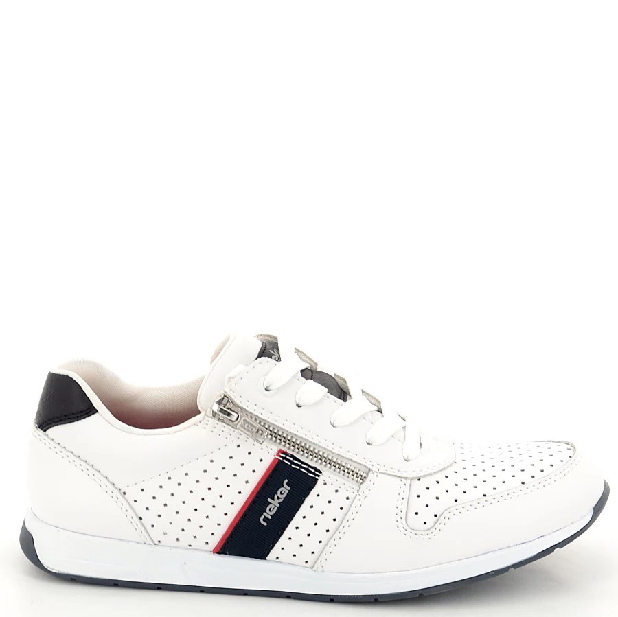 RIEKER Laisvalaikio bateliai vyrams, Balta, LEISURE 7