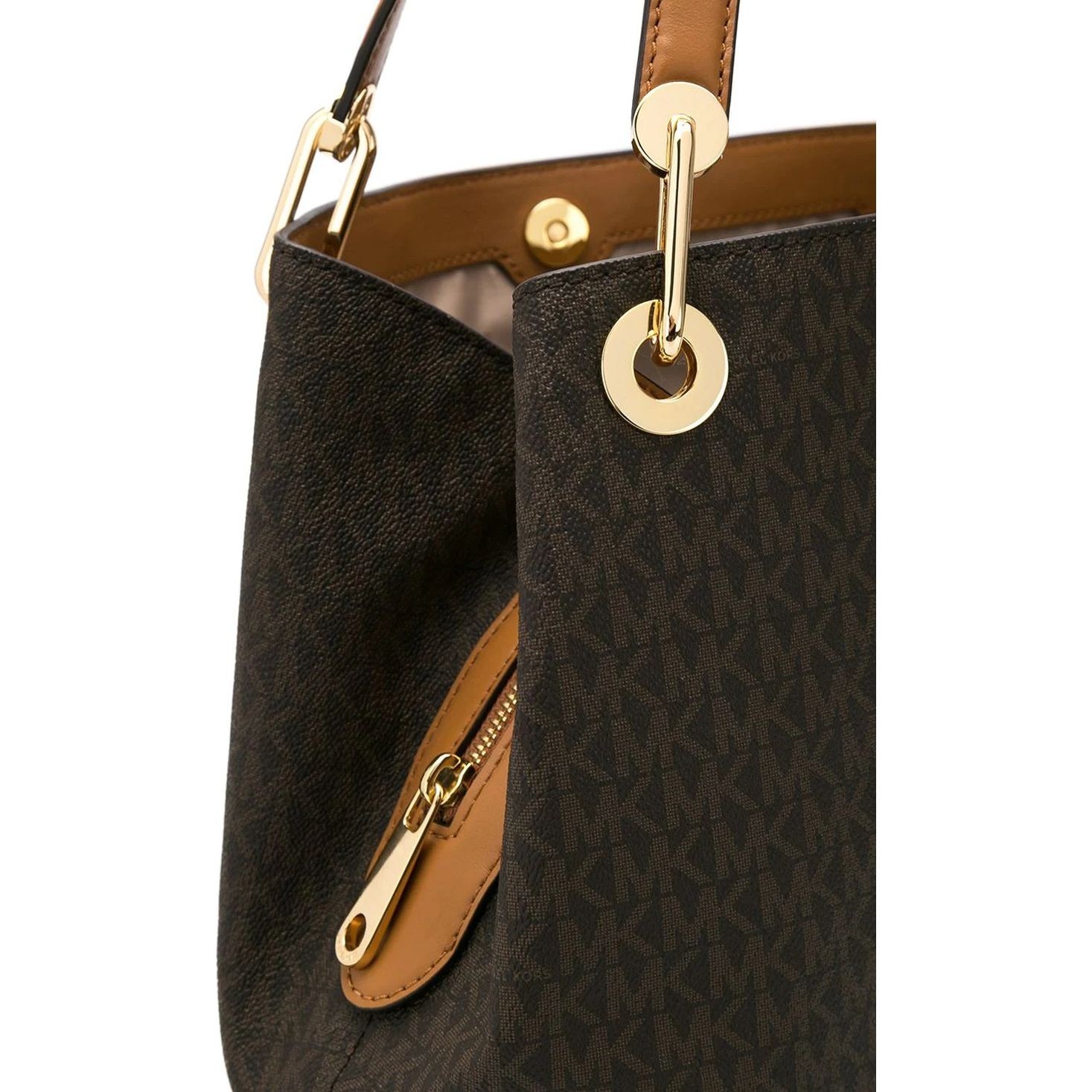 MICHAEL KORS Rankinė per petį moterims, Ruda, LG Shoulder tote 3